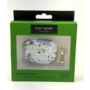 Kate Spade NY- Protective Case for Apple Airpods Pro 1st & 2nd Gen - Floral